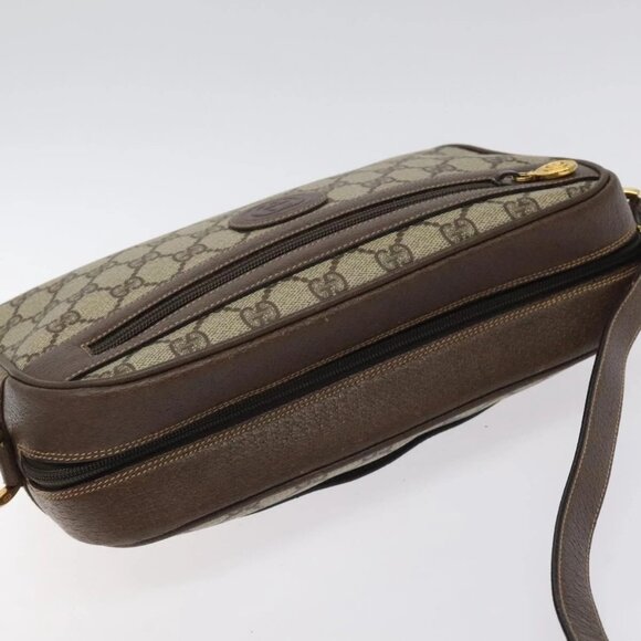 GUCCI GG Supreme Shoulder Bag PVC Beige Gold - Picture 5 of 16